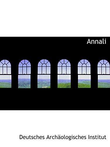 Annali (9781103175536) by Institut, Deutsches ArchÃ¤ologisches