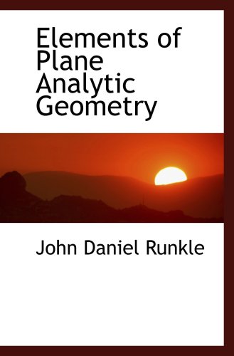 Stock image for Elements of Plane Analytic Geometry for sale by Revaluation Books
