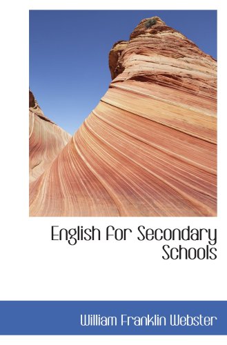 Imagen de archivo de English for Secondary Schools a la venta por Revaluation Books