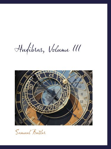 Hudibras, Volume III (9781103314843) by Butler, Samuel