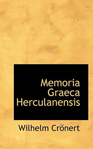 Stock image for Memoria Graeca Herculanensis for sale by Lucky's Textbooks