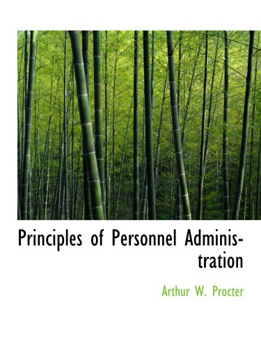 Stock image for Principles of Personnel Administration for sale by Revaluation Books