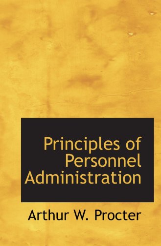 Stock image for Principles of Personnel Administration for sale by Revaluation Books