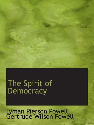 Stock image for The Spirit of Democracy for sale by Revaluation Books