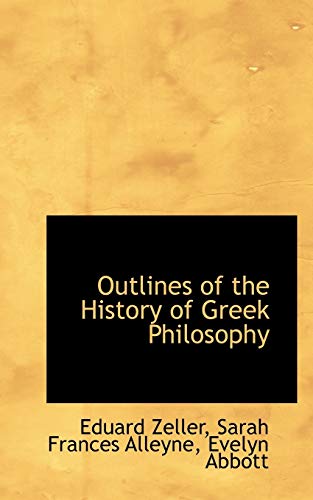 9781103572922: Outlines of the History of Greek Philosophy