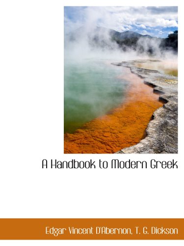 Stock image for A Handbook to Modern Greek for sale by Revaluation Books