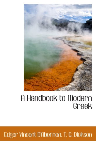 Stock image for A Handbook to Modern Greek for sale by Revaluation Books