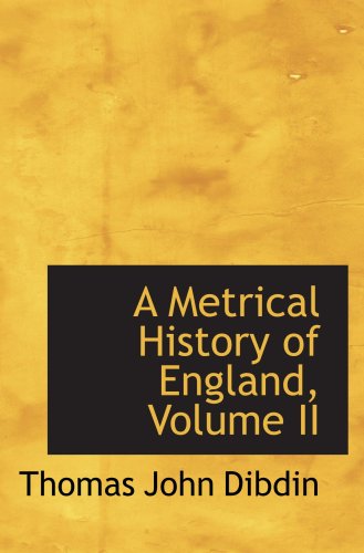 9781103623044: A Metrical History of England, Volume II