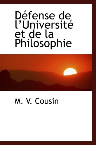 Imagen de archivo de Dfense de l?Universit et de la Philosophie a la venta por Revaluation Books