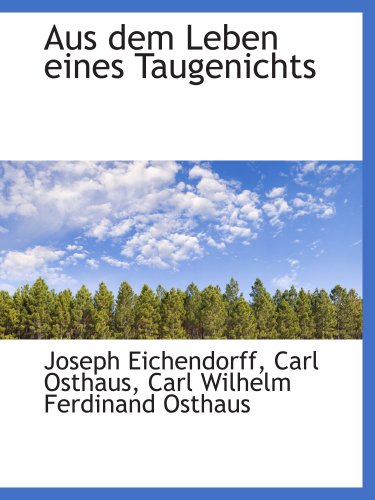 Stock image for Aus dem Leben eines Taugenichts for sale by Revaluation Books