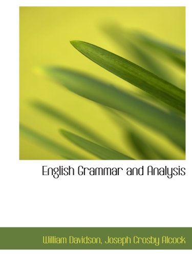 Stock image for English Grammar and Analysis for sale by Revaluation Books
