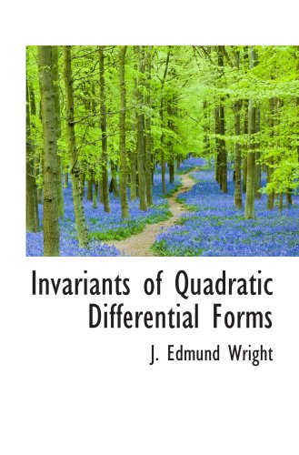 Stock image for Invariants of Quadratic Differential Forms for sale by Revaluation Books