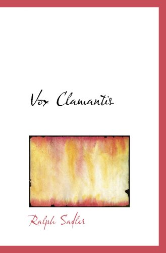 Vox Clamantis - Ralph Sadler