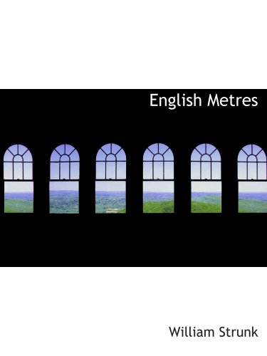 Imagen de archivo de English Metres a la venta por Revaluation Books