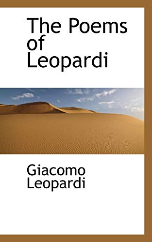 The Poems of Leopardi (9781103831777) by Leopardi, Giacomo