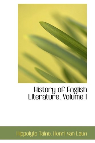 History of English Literature (9781103856428) by Taine, Hippolyte