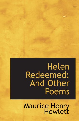 Beispielbild fr Helen Redeemed: And Other Poems zum Verkauf von Revaluation Books