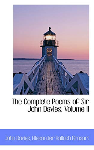 The Complete Poems of Sir John Davies (9781103932290) by Davies, John