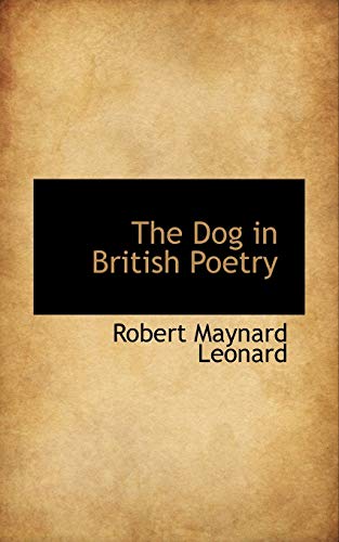 9781103942619: The Dog in British Poetry