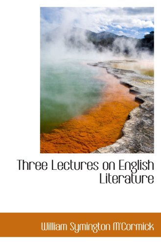 Imagen de archivo de Three Lectures on English Literature a la venta por Revaluation Books