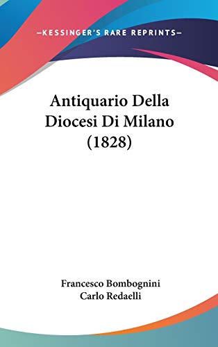 9781104032845: Antiquario Della Diocesi Di Milano (1828)