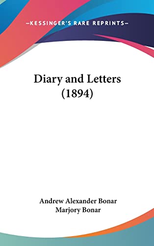 9781104708368: Diary and Letters (1894)