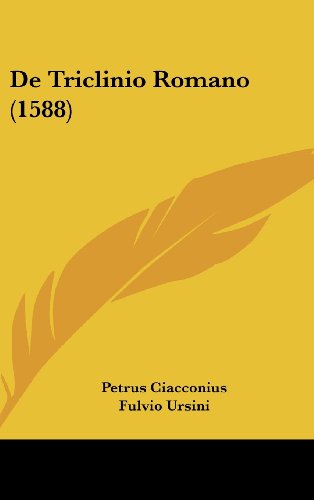 9781104801434: de Triclinio Romano (1588)