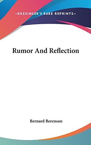 9781104844998: Rumor And Reflection