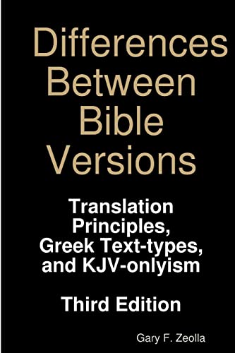 Beispielbild fr Differences Between Bible Versions: Third Edition zum Verkauf von Bookmans