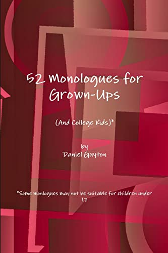 Beispielbild fr 52 Monologues for Grown-Ups (And College Kids) zum Verkauf von HPB Inc.