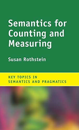 Imagen de archivo de Semantics for Counting and Measuring a la venta por THE SAINT BOOKSTORE