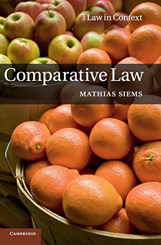 9781107003750: Comparative Law (Law in Context)