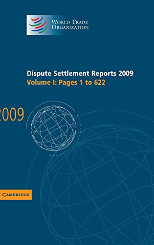 9781107007611: Dispute Settlement Reports 2009: Volume 1, Pages 1-622