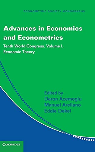 Beispielbild fr Advances in Economics and Econometrics: Tenth World Congress: Volume 1 zum Verkauf von Prior Books Ltd