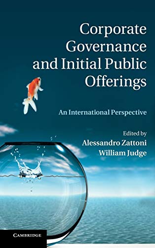 Imagen de archivo de Corporate Governance and Initial Public Offerings: An International Perspective a la venta por HPB-Red