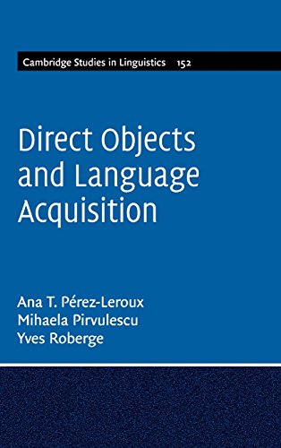 Stock image for Direct Objects and Language Acquisition for sale by Books Puddle