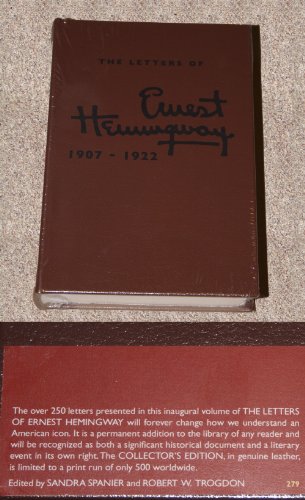 9781107020269: The Letters of Ernest Hemingway Leatherbound Edition: Volume 1, 1907–1922