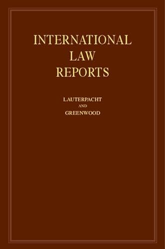 9781107021792: International Law Reports: Volume 148 (International Law Reports, Series Number 148)