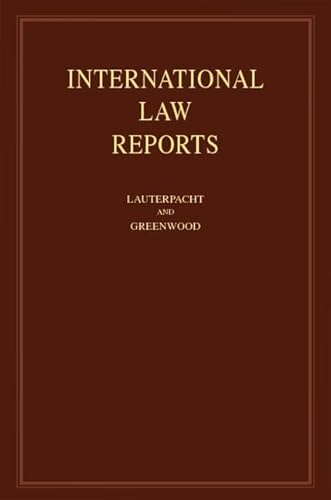 Beispielbild fr International Law Reports: Volume 146 (International Law Reports, Series Number 146) zum Verkauf von AwesomeBooks