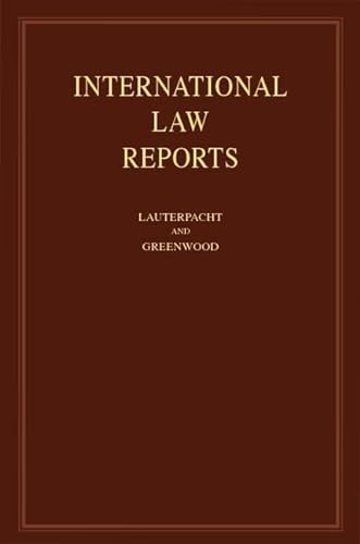 Imagen de archivo de International Law Reports: Volume 146 (International Law Reports, Series Number 146) a la venta por AwesomeBooks