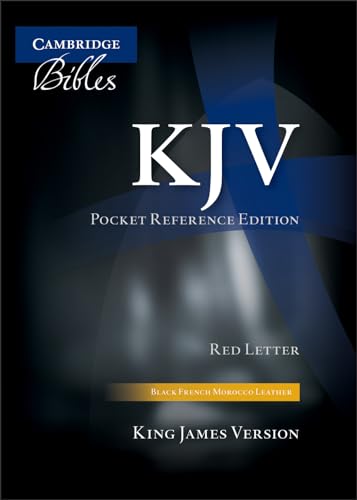 Stock image for KJV Pocket Reference Bible, Black French Morocco Leather, Thumb Index, Red-letter Text, KJ243:XRI for sale by GF Books, Inc.