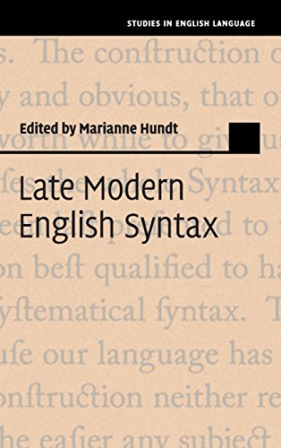 Stock image for Late Modern English Syntax (Studies in English Language) for sale by Labyrinth Books