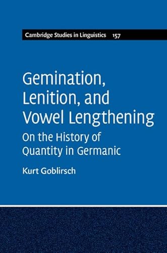 Stock image for Gemination, Lenition, and Vowel Lengthening for sale by Blackwell's