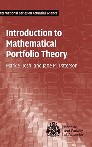 Beispielbild fr Introduction to Mathematical Portfolio Theory zum Verkauf von Better World Books