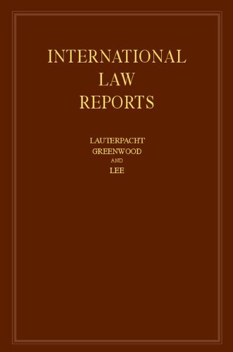 Beispielbild fr International Law Reports: Volume 162 (International Law Reports, Series Number 162) zum Verkauf von Cambridge Rare Books