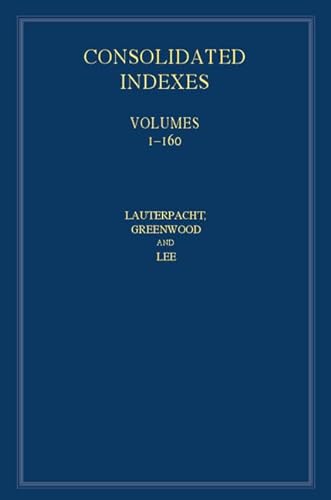 Beispielbild fr International Law Reports, Consolidated Index 3 Volume Hardback Set: Volumes 1 "160 zum Verkauf von AwesomeBooks