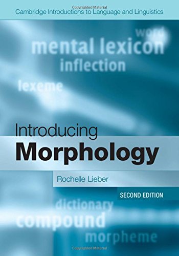 Stock image for Introducing Morphology (Cambridge Introductions to Language and Linguistics) for sale by HPB-Red