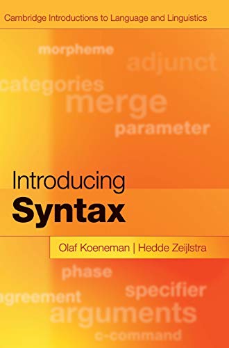 9781107096745: Introducing Syntax (Cambridge Introductions to Language and Linguistics)