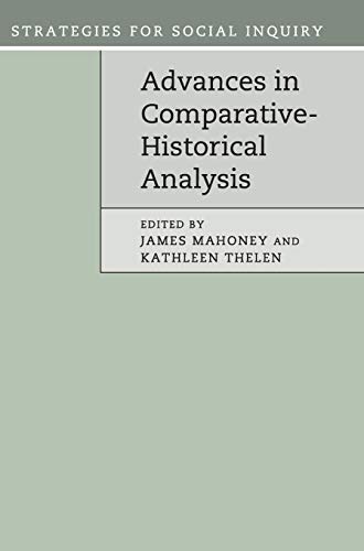 Imagen de archivo de Advances in Comparative-Historical Analysis (Strategies for Social Inquiry) a la venta por Labyrinth Books