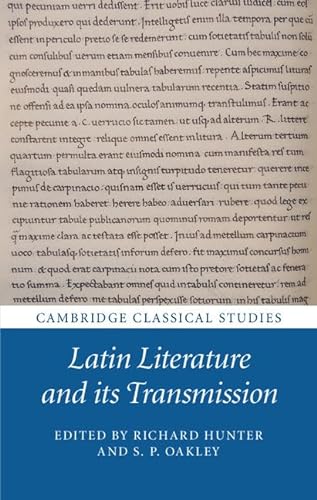 Beispielbild fr Latin Literature and Its Transmission zum Verkauf von Blackwell's